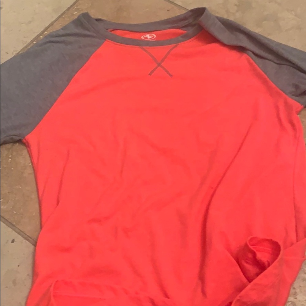 Pink and grey long sleve shirt sixe adult xs